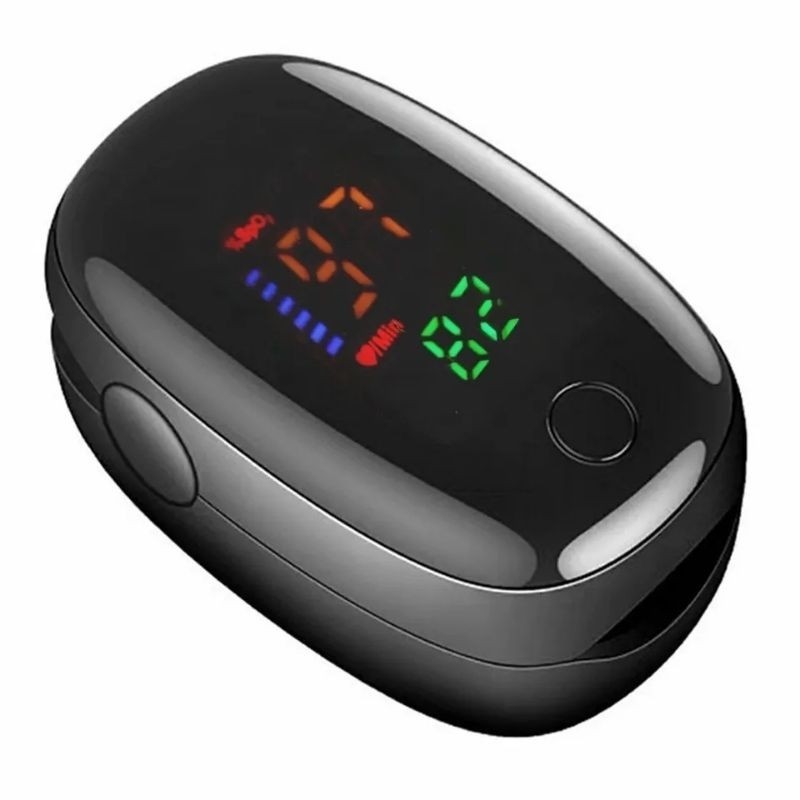 Oxímetro de Dedo de Pulso Digital Batimento Cardíaco Monitor de Frequência  (Upgrade de qualidade