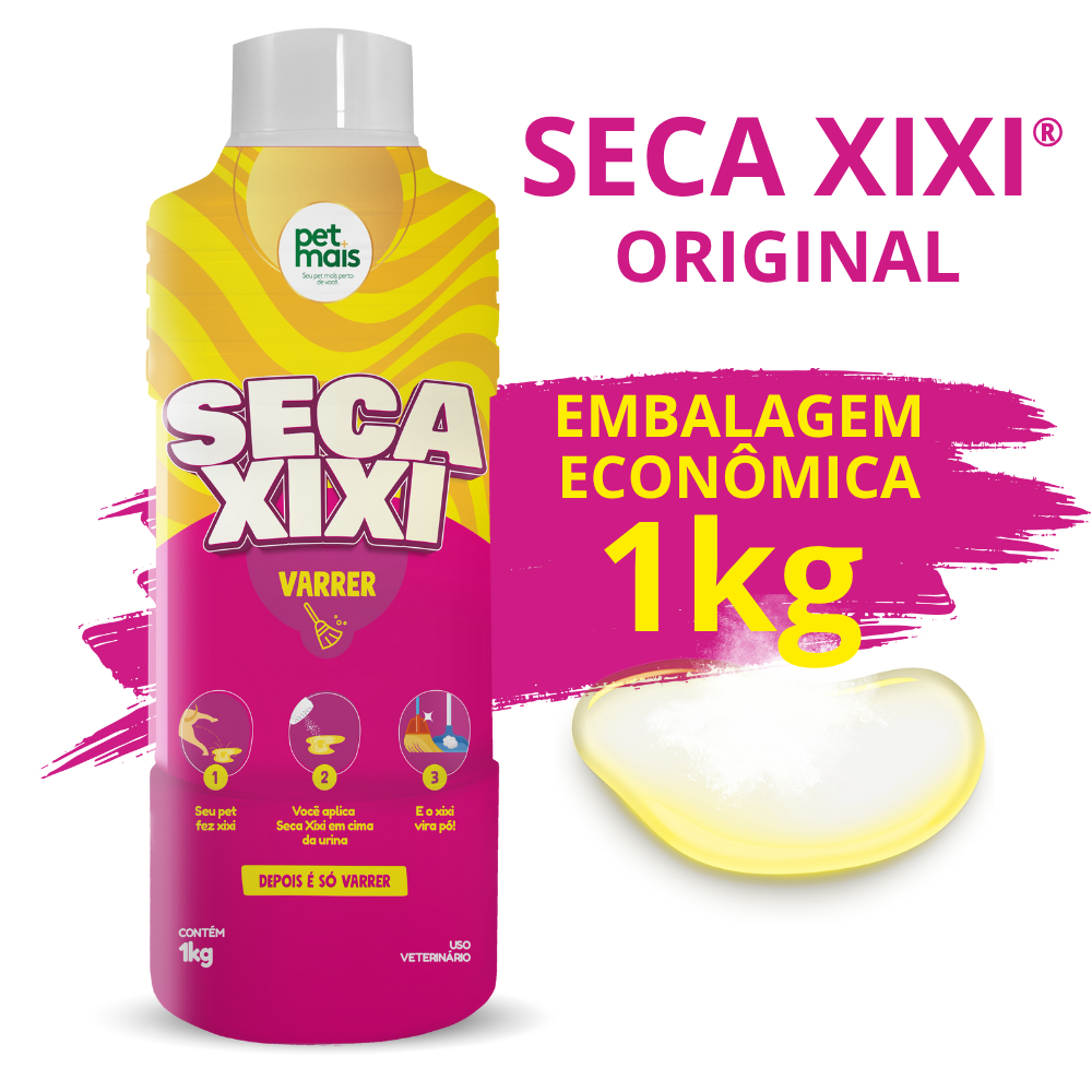 Seca Xixi Higienizador De Urina Pet Cães e Gatos Absorve e Transforma em Pó 1kg – Petmais