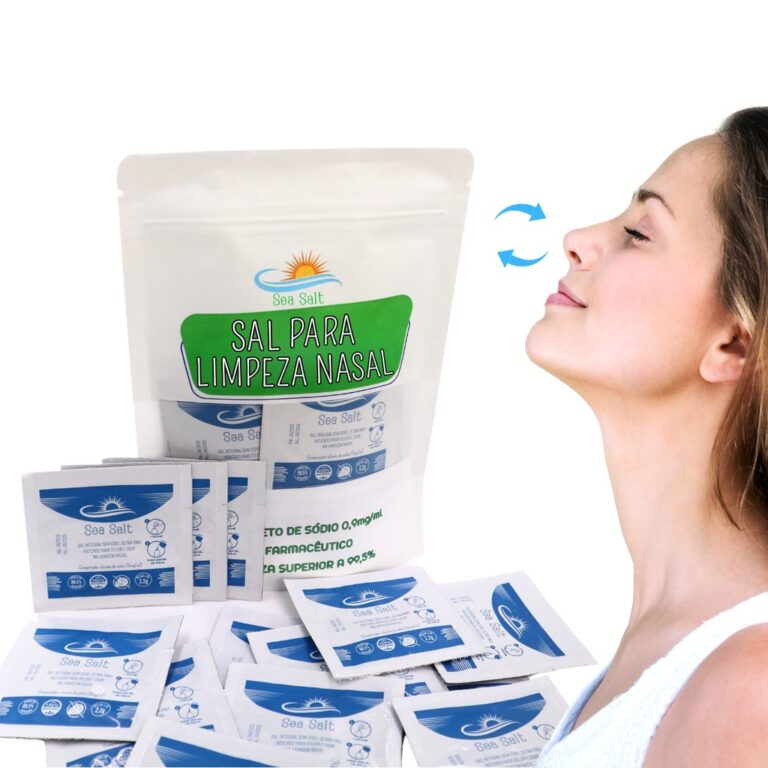 Sal Sem Iodo Lavagem Nasal Ultra Fino Sachê Com 6