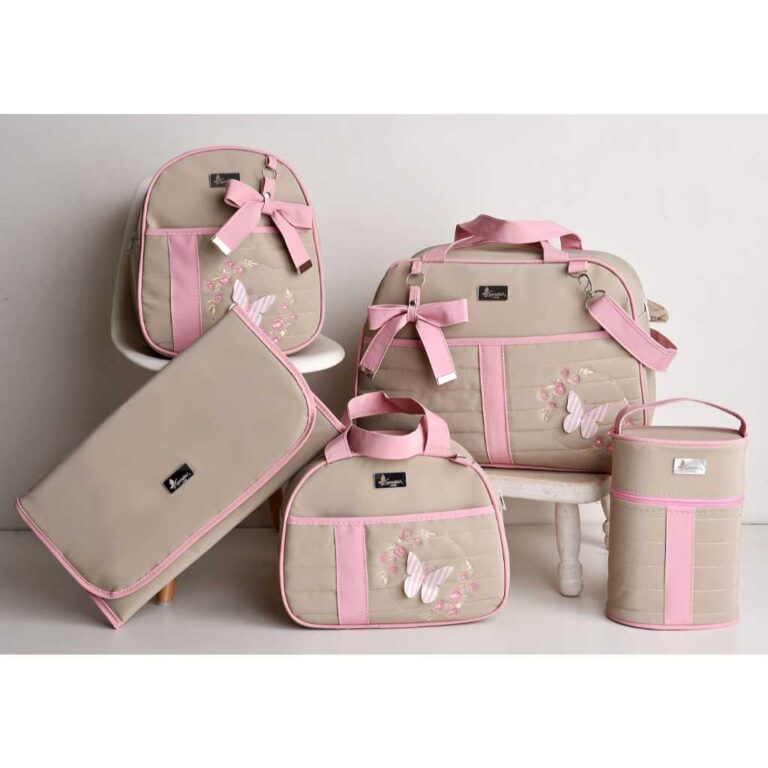 Kit Bolsa Maternidade Menino/Menina Mala de Luxo J