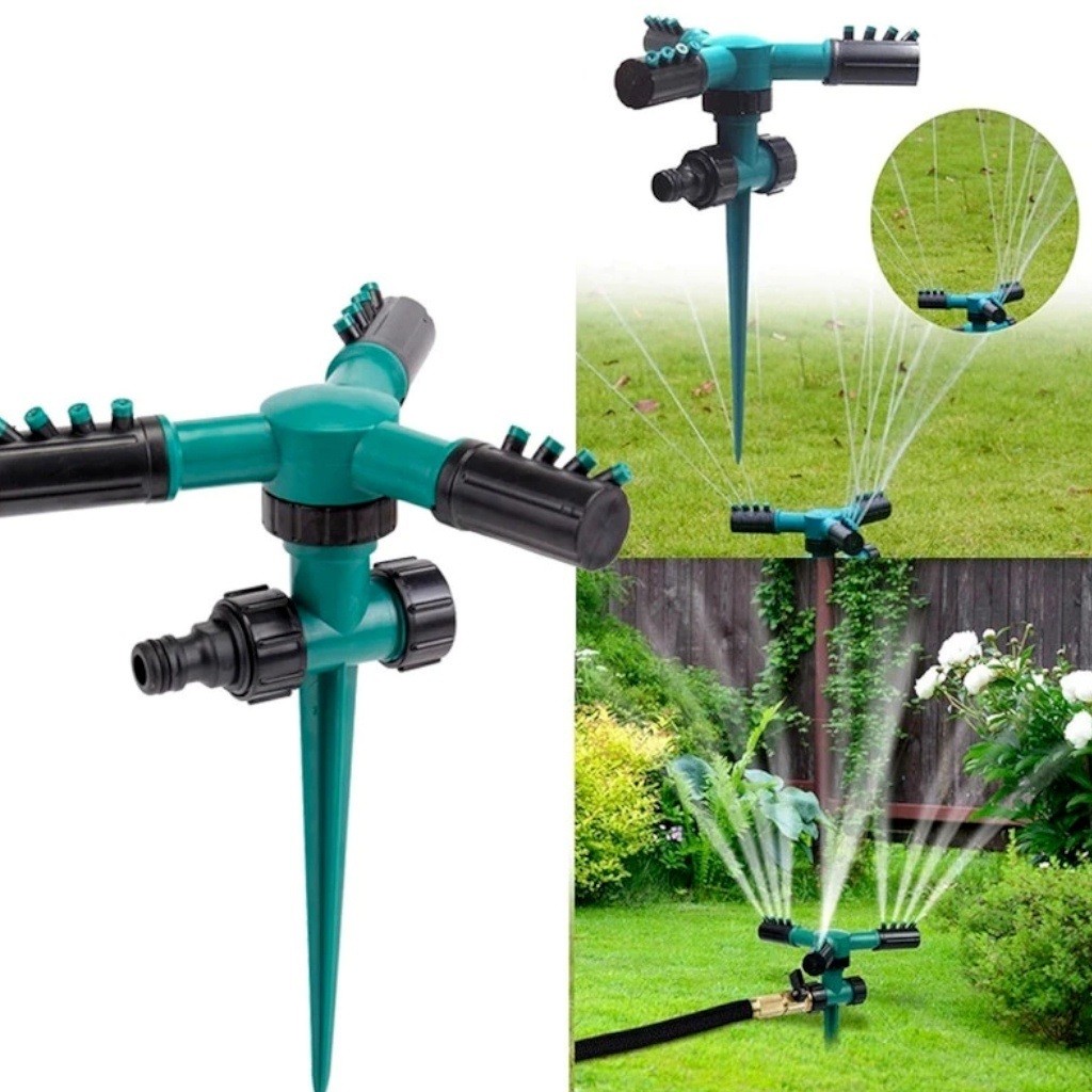 Aspersor de Irrigação 360° Giratório Automático De Água Jardim Gramado – Oferta