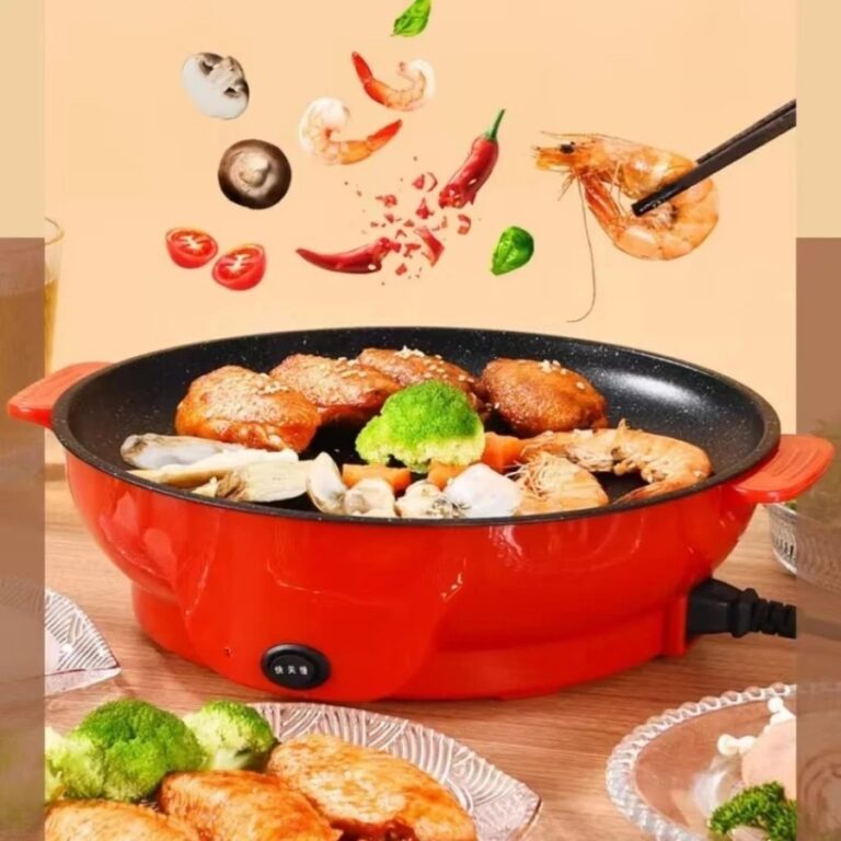 Frigideira Elétrica 220V Antiaderente de Cozinha 
