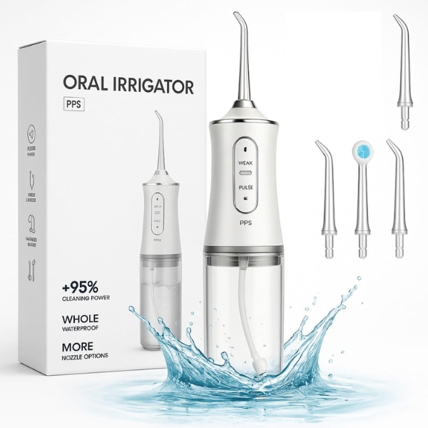 Irrigador Dental Oral Jato de Água Recarregável 