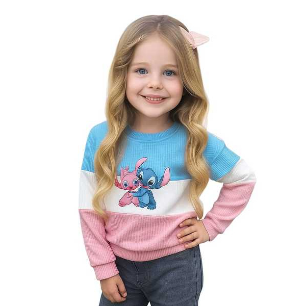 Blusa Infantil  Novidade Manga Longa Novidade