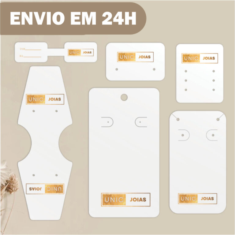 Tag Personalizada Cartela acessórios  personaliza
