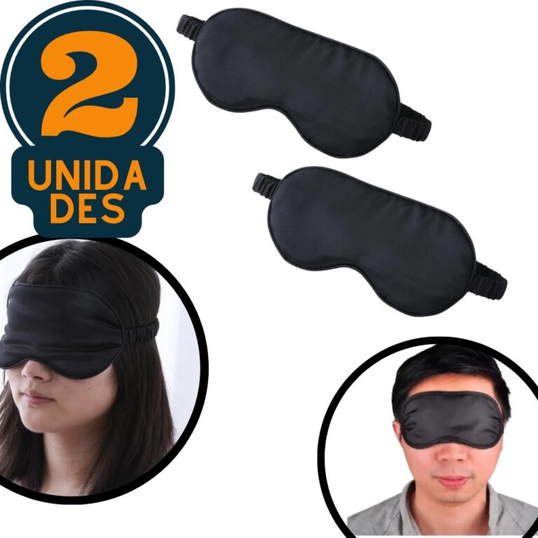 Mascara Tapa Olho Kit Casal Com 2 Unid Dormir Desc