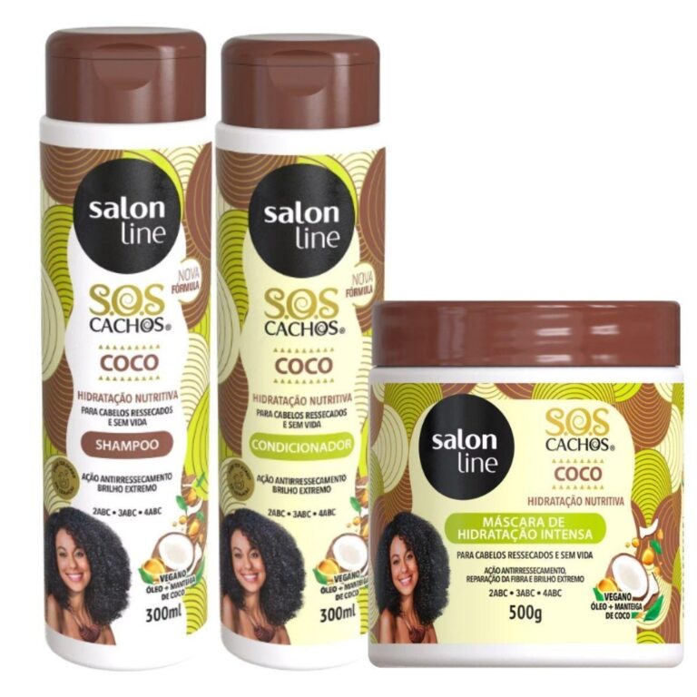KIT SALON LINE SOS CACHOS COCO HIDRATAÇÃO NUTRIT