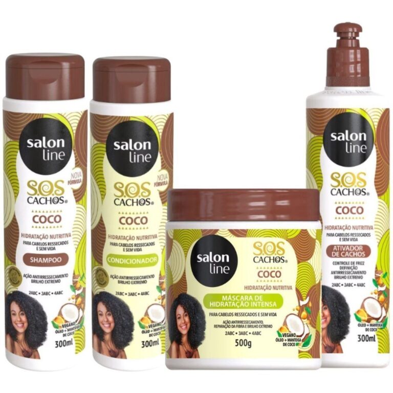 KIT SALON LINE SOS CACHOS COCO HIDRATAÇÃO NUTRIT