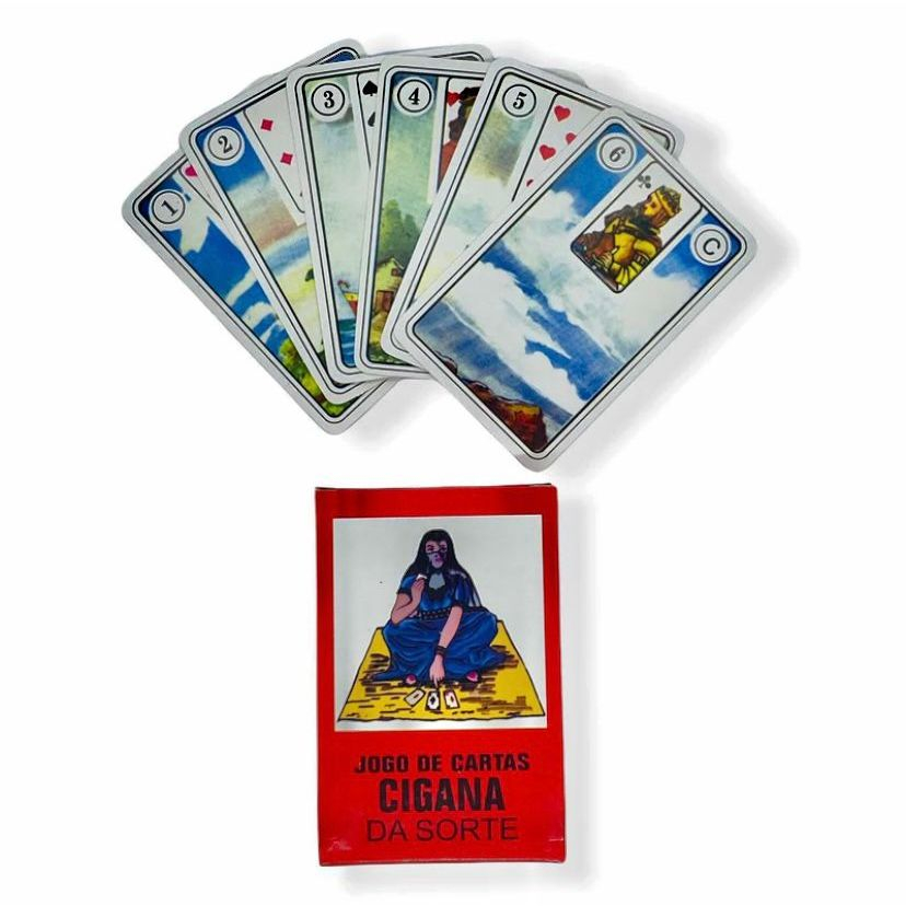 Baralho Tarot Cigana da Sorte  C/ 36 cartas + Manual