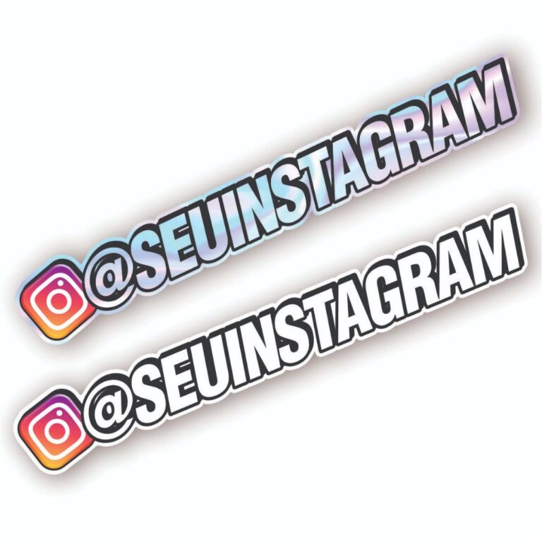 Adesivo personalizado com seu @ Instagram para Car