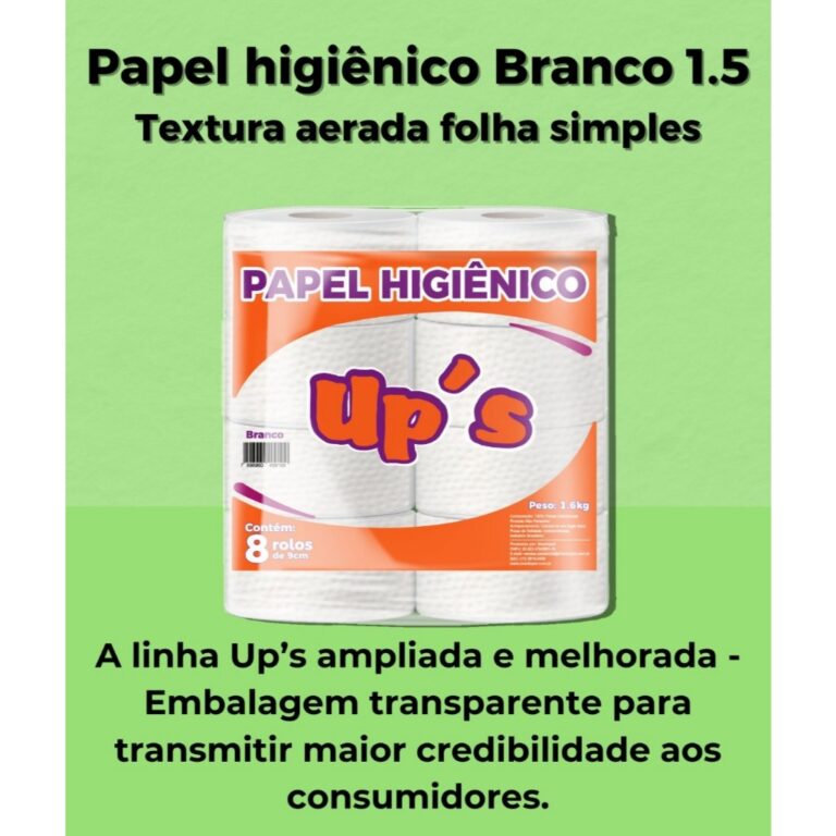 Rolos de Papel Higiênico 200 Mtrs – 8 Unida