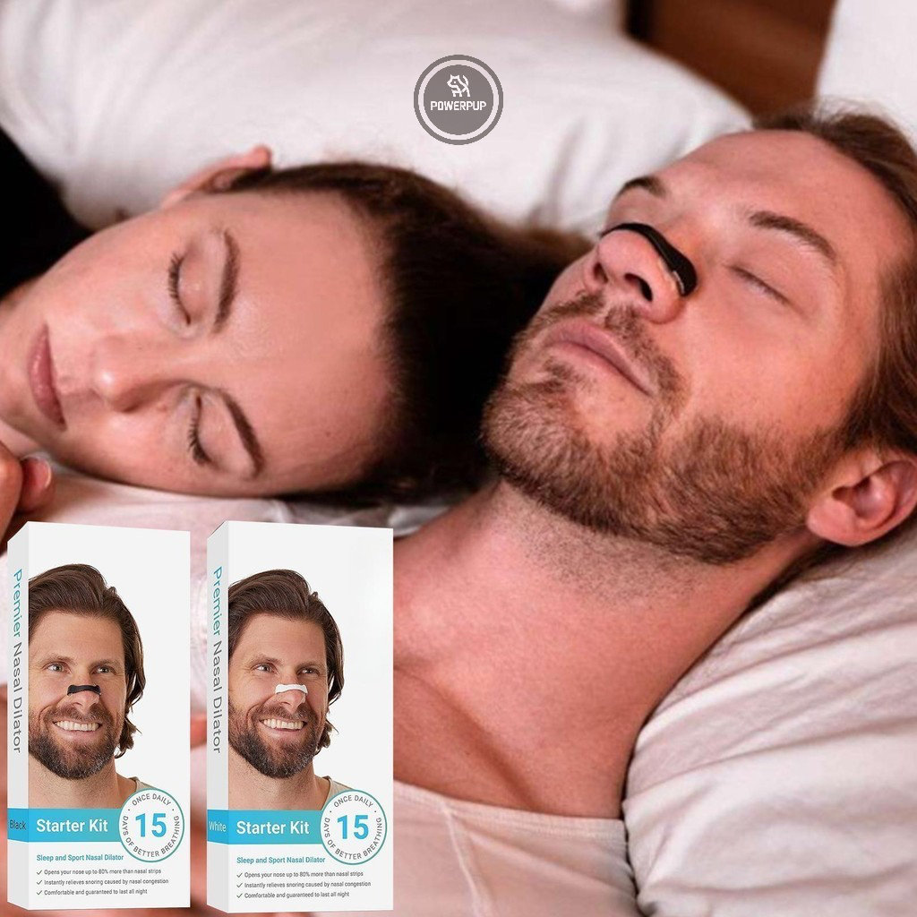 Clipe Nasal Expansor Respiratório C/15 Pares de Adesivos Nasais Magnéticos p/ Melhorar a Respiração
