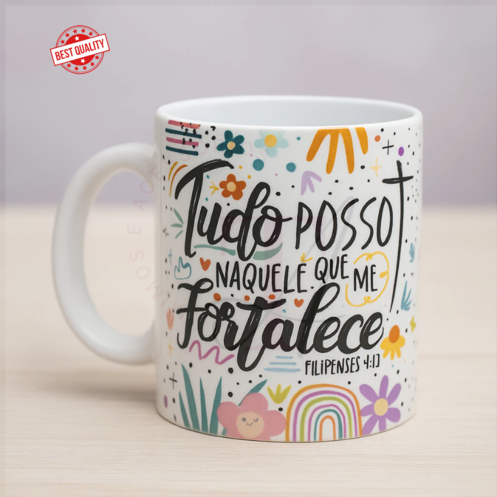 Caneca Personalizada Porcelana Frases Motivacionais