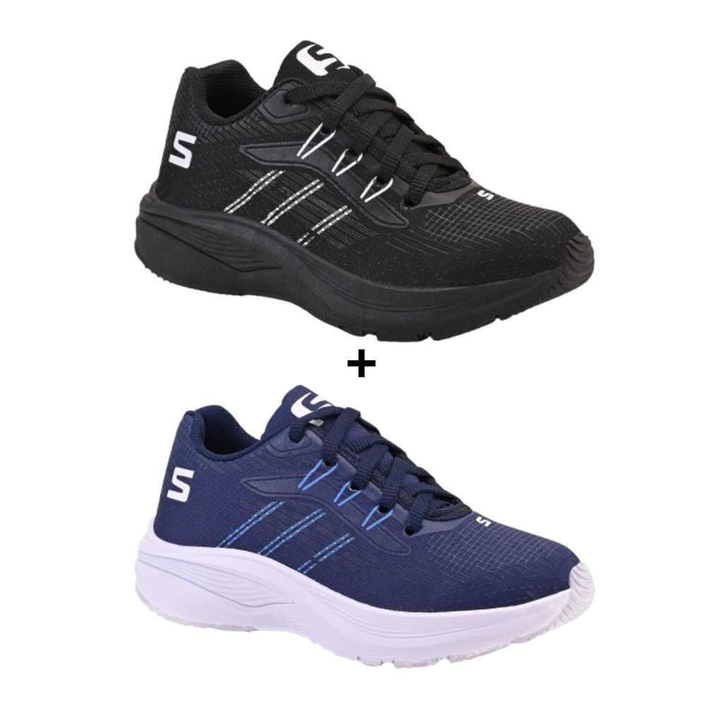 Kit Tênis Infantil Menino e Menina Leve Passeio Escola