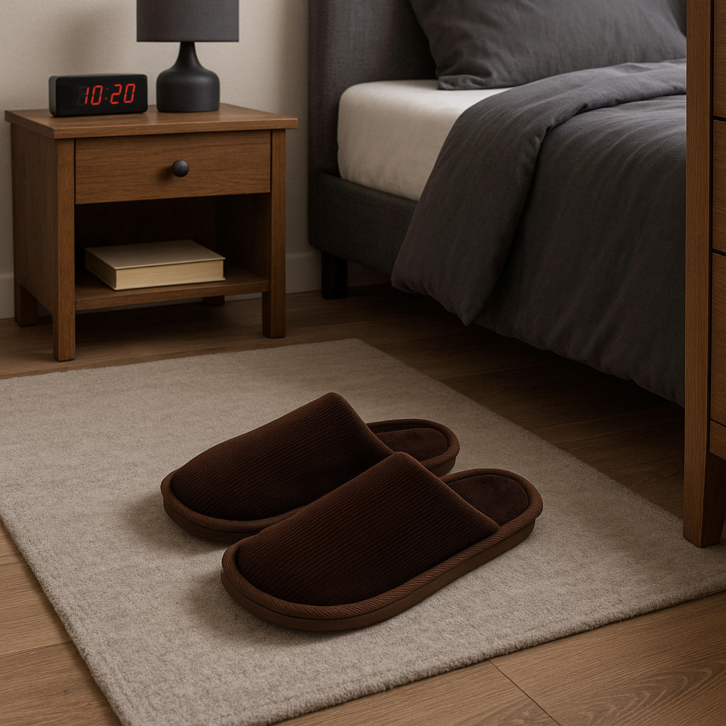 Pantufa Masculina Macia Adulto Marrom Chinelo Sapato Dormir Casa Conforto Inverno Quente Aconcholada