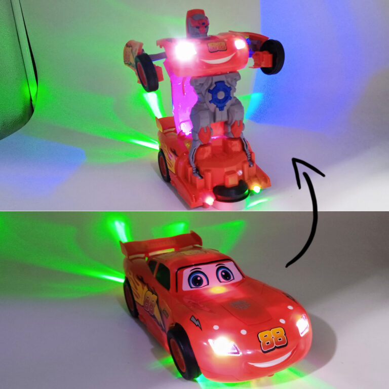 Carrinho Transformers Relampago McQueen Vira Robô