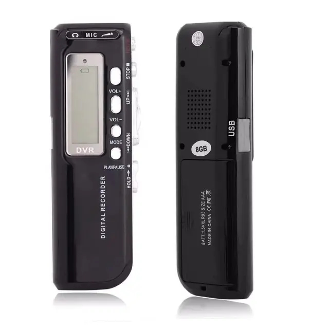 Gravador De Áudio E Voz Digital 8gb Mp3 Tomate Mt
