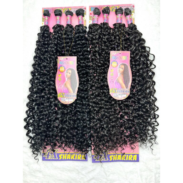 Cabelo Orgânico Cacheado curl 70cm 4 Telas/pacote