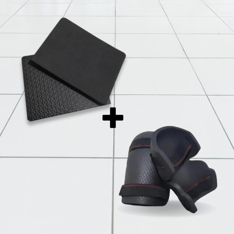 Kit Joelheira De Proteção Para Assentar Piso+Esp