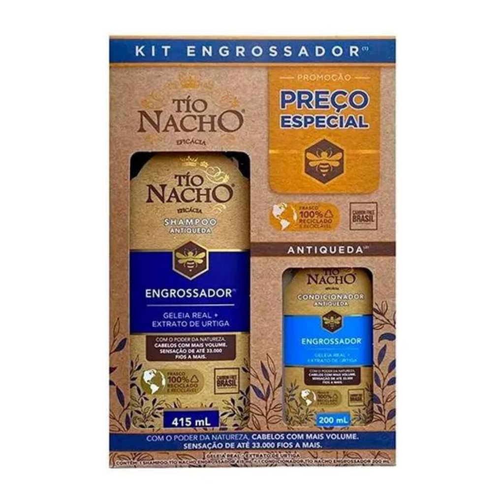 Kit Tío Nacho Engrossador 415ml + Condicionador 200ml