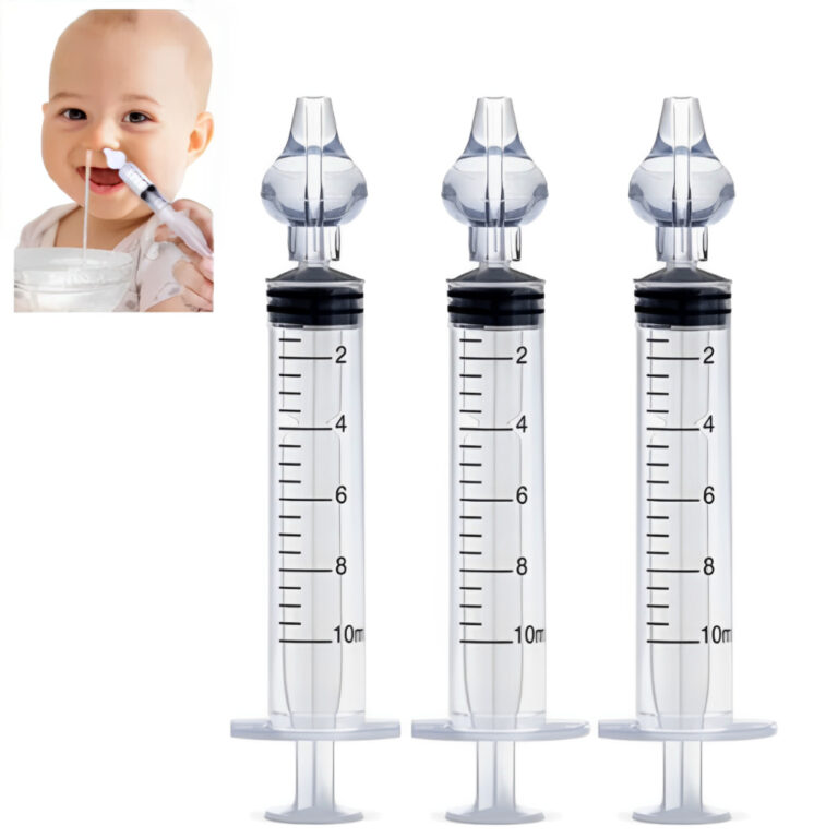Kit seringas com bico de silicone para lavagem e l