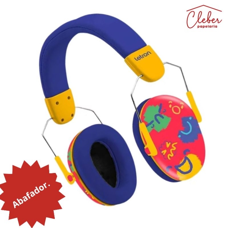 Abafador de Ruídos Infantil para Autista e TDAH Letron Color Joy Leonora  Proteção Auditiva para atí