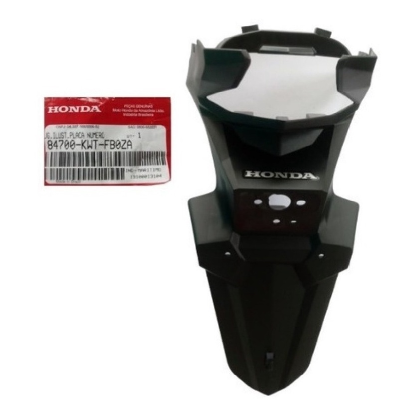 Paralama Suporte Placa Traseiro Moto Xre 300 2019 2020 2021 2022 2023 Sahara 300 Original Honda