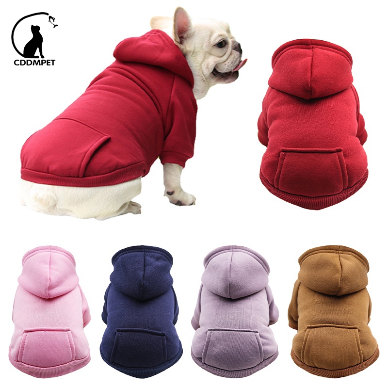 Roupa De Cachorro Moletom Para Cães Gatos Com Capuz Pequenos E Médios De Estimação De Inverno Casaco
