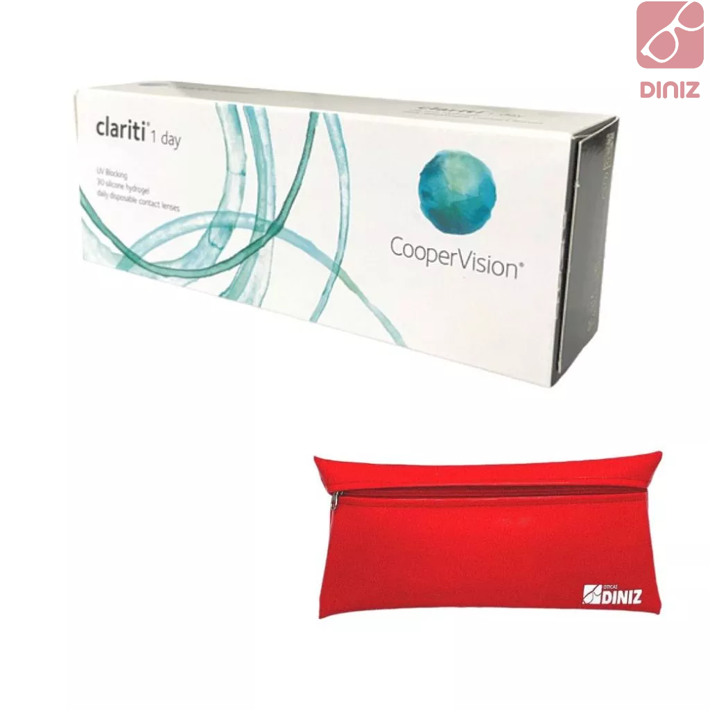 Lente de Contato Uso Diário Clariti – Coopervision + Estojo De Lentes