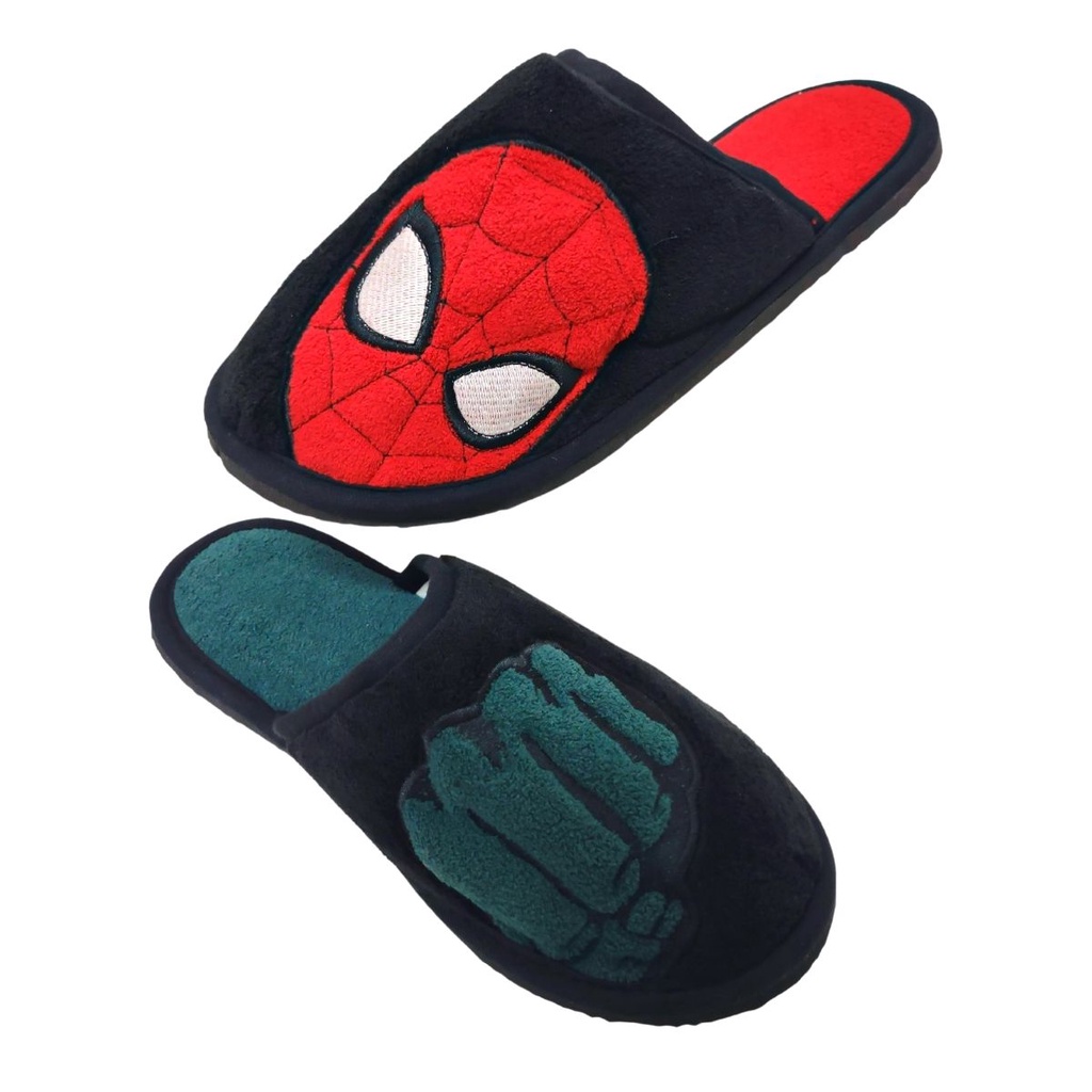 Pantufa Marvel Chinelo de Quarto Hulk Homem Aranha e Macia  Antederrapante Conforto