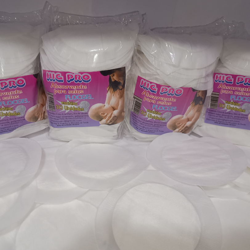 ABSORVENTE DE SEIOS HIGPRO  120 UNIDADES PROTEÇÃO DIA E NOITE