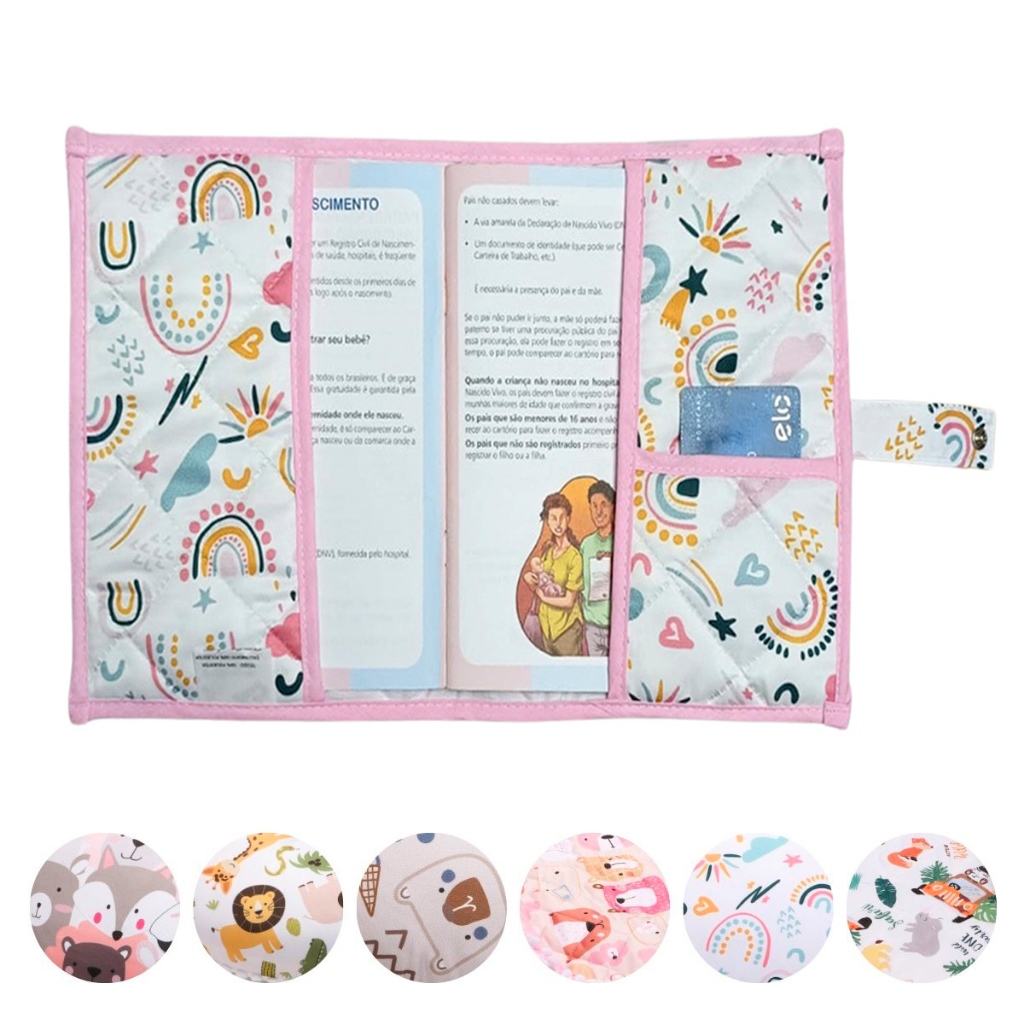 CAPA PARA CADERNETA DE VACINAÇÃO BEBE/ CAPA PROTETORA/ VACINAS/ PORTA DOCUMENTOS BEBE/ MENINO MENINA