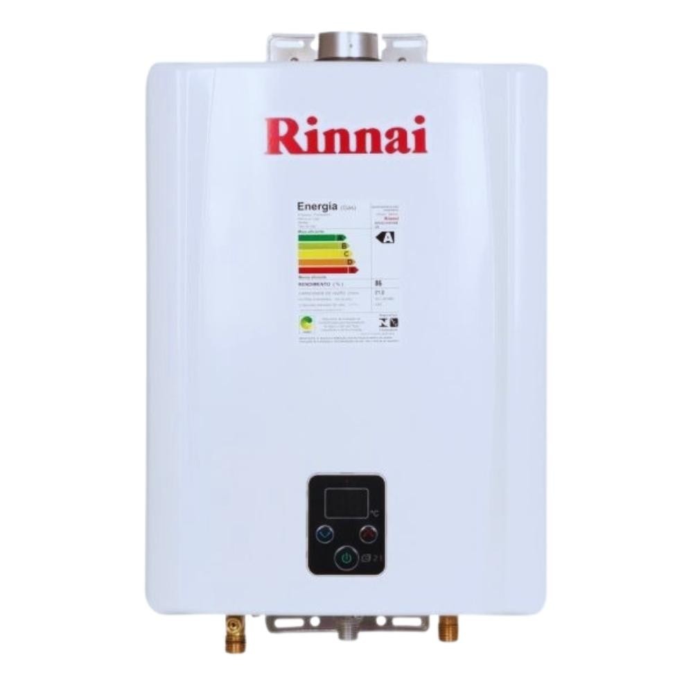 Aquecedor A Gás Digital 21l Glp E21 1 Feh Branco Rinnai