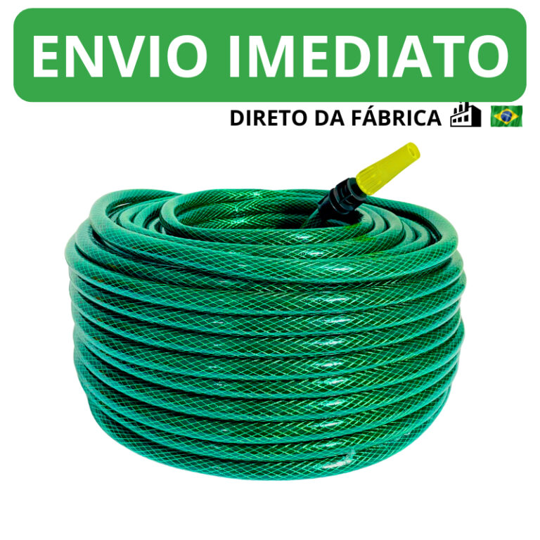 Mangueira De Jardim Reforçada Trançada Completa 