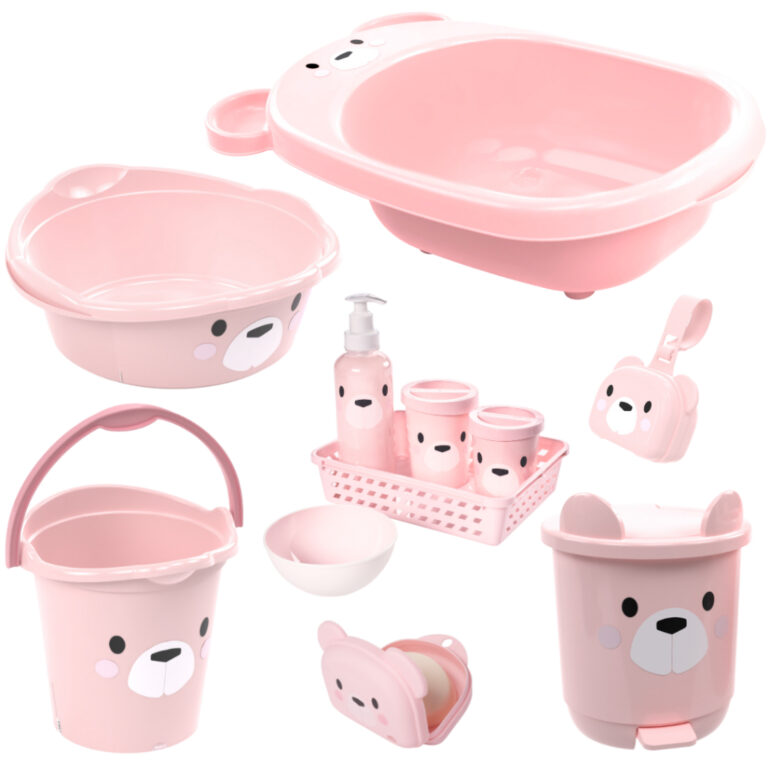 KIT BANHEIRA DE BEBÊ DECORADA LUDICA PLASUTIL + K
