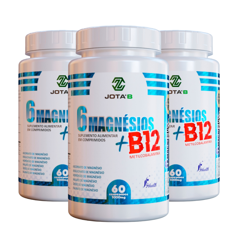 Metilcobalamina (Vitamina B12) + 6 Magnesios em Capsulas 500mg