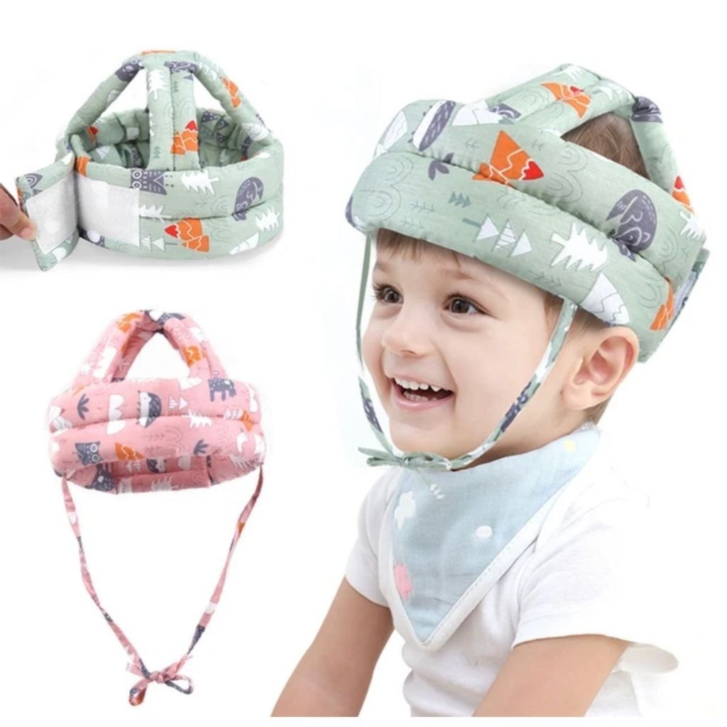 Chapéu De Proteção Infantil Capacete De Segurança Para Bebês Ajustável Anti-Colisão – Envio 24hrs