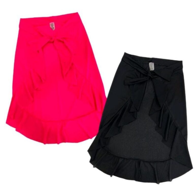 Saia de Praia Infantil Moda Blogueira Verão Saíd