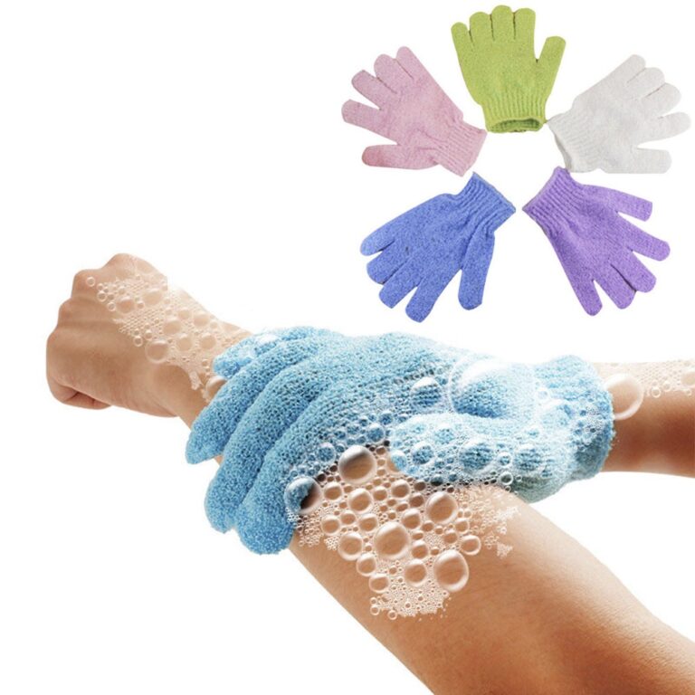 Par de Luvas esfoliante corporal para banho E Mass