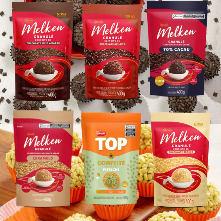 Melken Granulé Confeito de Chocolate 400g –
