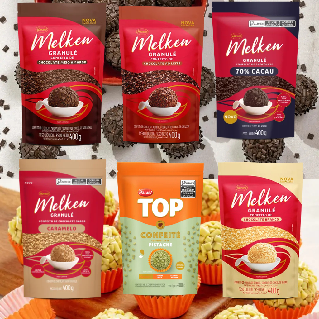 Melken Granulé Confeito de Chocolate 400g – Harald