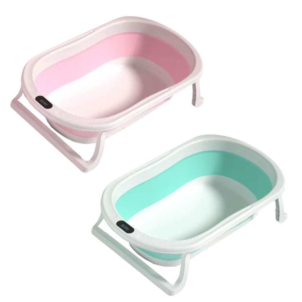 Banheira Retrátil Com Termômetro Dobrável Bebê Infantil