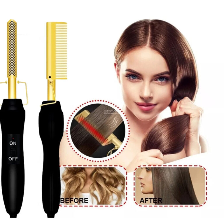 Pente Elétrico Alisador Cabelo Aquecimento Milti-