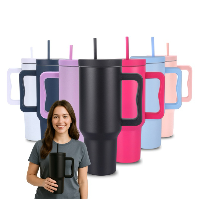 Copo Térmico 1200ml com Alça Caneca Inox Tampa Vedação Bebida Gelada Quente Viagem Academia Bar