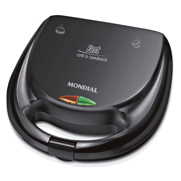 Sanduicheira Fast Grill e Sandwich Mondial Preto 7