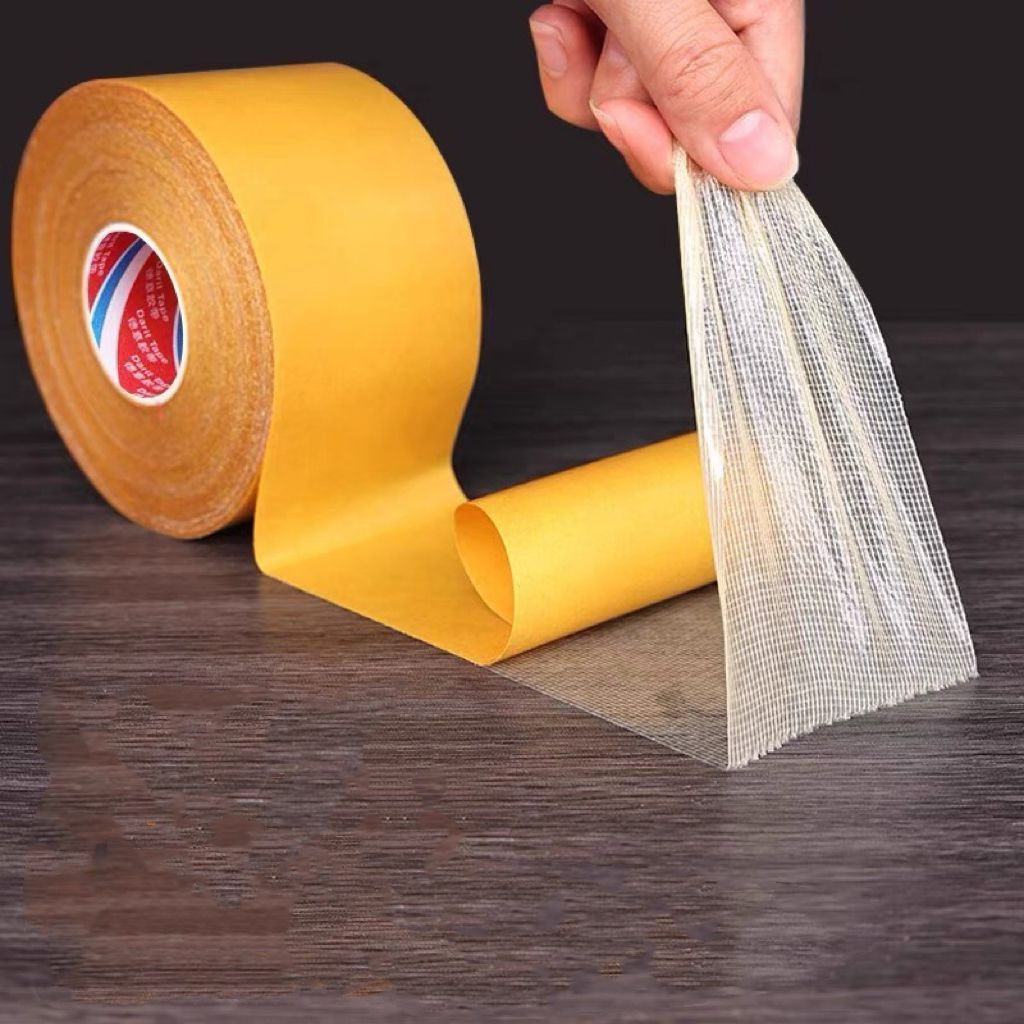 fita adesiva amarela tapete de fixação resistente ao calor impermeável fita dupla face 3cm x5M/10M