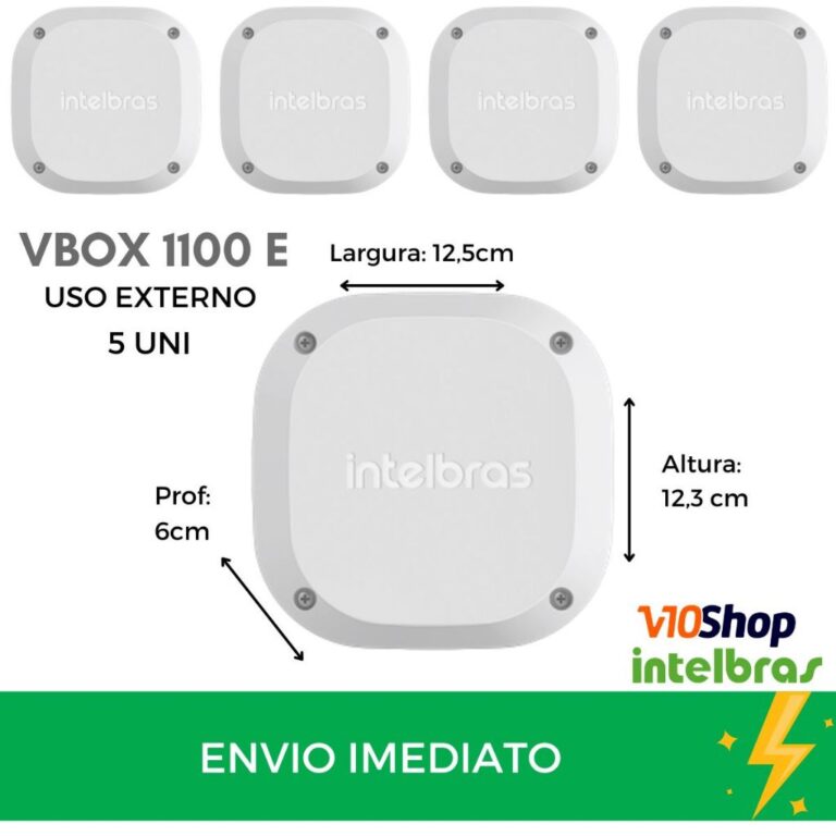 Kit 5 unid Caixa Vbox 1100 E Externa de Passagem O