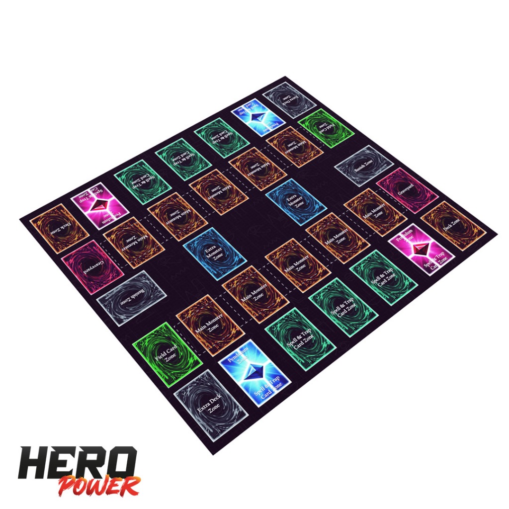 Playmat YuGiOh TCG Duplo | Lona Vinil 49×57 cm | Jogo de Cartas