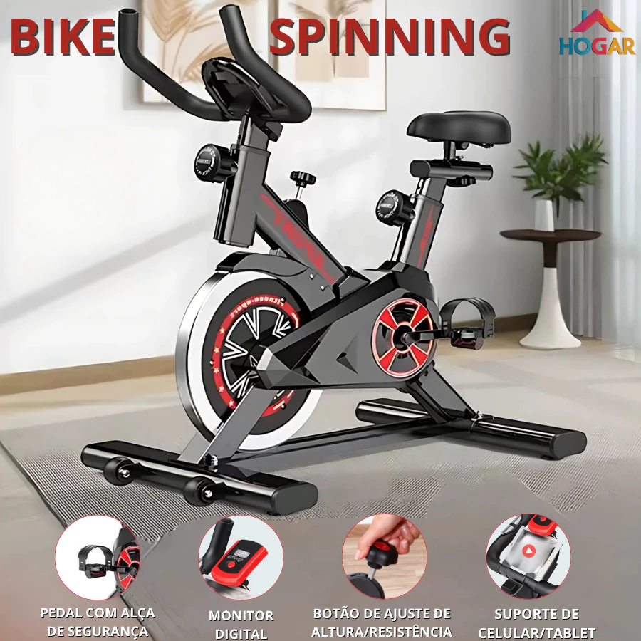 Bicicleta Bike Ergometrica Spinning Academia Fitness Profissional 120kg
