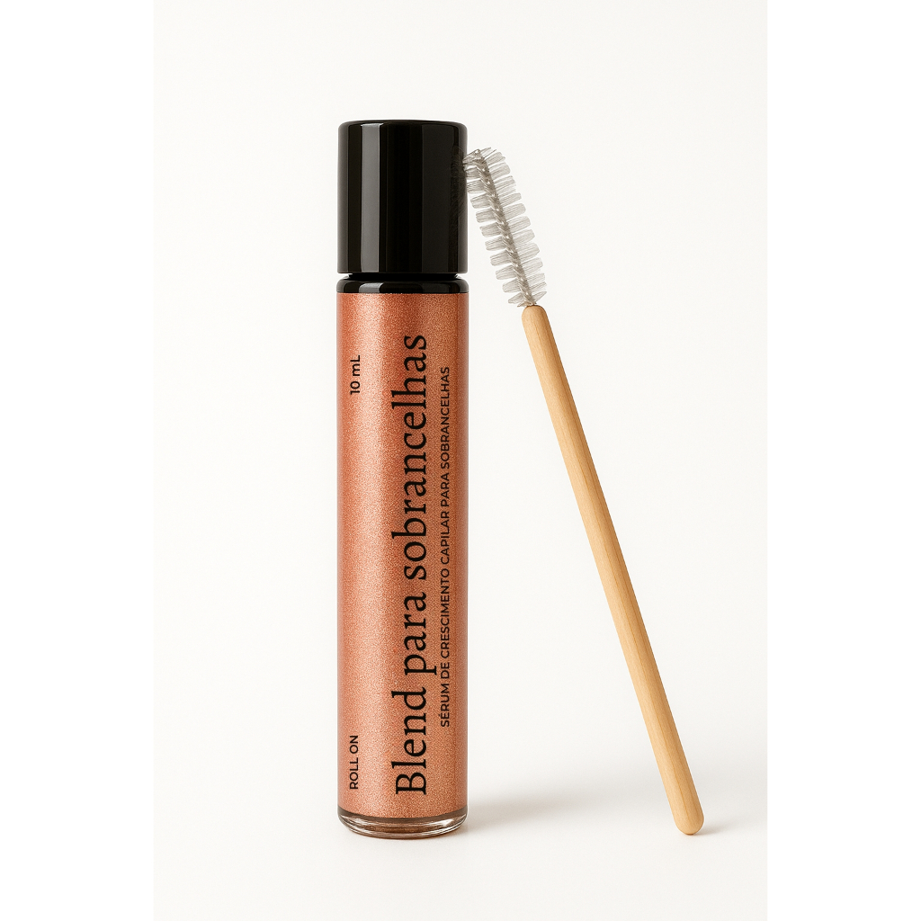Blend Roll On Crescimento Sobrancelhas e Cílios com Rícino e Óleo Essencial Alecrim e Cedro 10mL